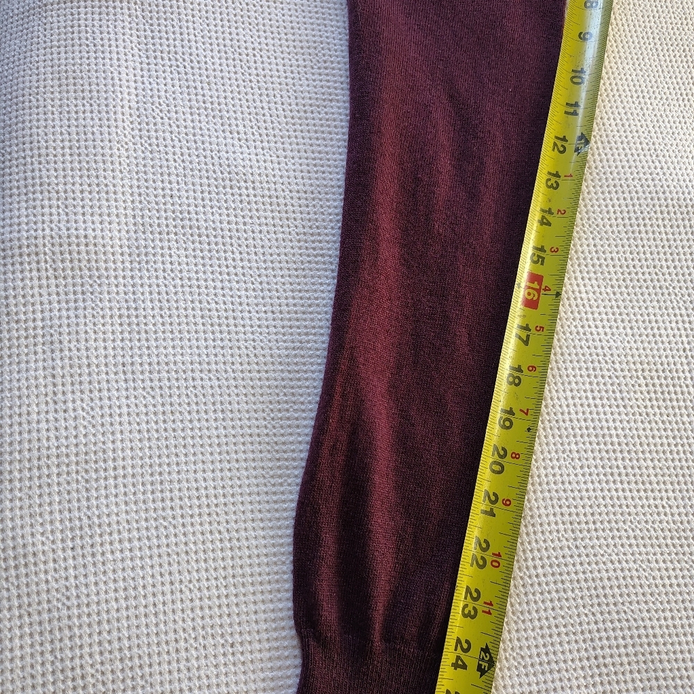 She + Sky Plum Open-Front Fringe Draped Cardigan. Size L - Picture 7 of 9